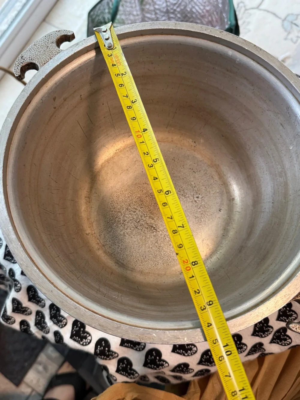 Vintage Guardian Service hammered aluminum Dutch oven pot, typically
